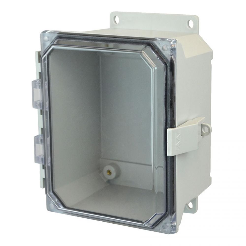 10X8X4 UL ENCL CLEAR HNG NL CVR FLNG