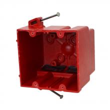 Allied Moulded Products 2302-NKRED - 37 CI 2G RED DEVICE BOX WITH NAILS