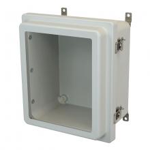 Allied Moulded Products AM1206RTW - 12x10x6 ENCL RSD TWIST LATCH HNG CVR WDW