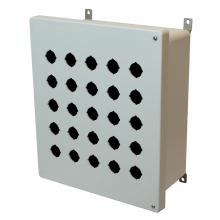 Allied Moulded Products AM1426HP25 - 14X12X6 ENCL HINGED SCR CVR 25 PB CUTOUT