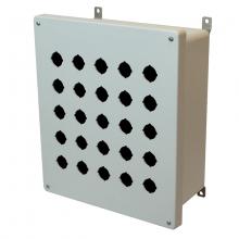 Allied Moulded Products AM1426P25 - 14X12X6 ENCLOSURE SCR CVR 25 PB CUTOUTS