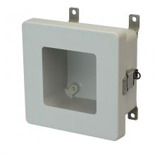 Allied Moulded Products AM664LW - 6X6X4 ENCL SNAP LATCH HNG CVR WDW