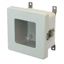 Allied Moulded Products AM664TW - 6X6X4 ENCL TWIST LATCH HNG CVR WDW