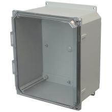 Allied Moulded Products AMP1206CCHF - 12X10X6 PC ENCL CLEAR HNG SCR CVR FLNG