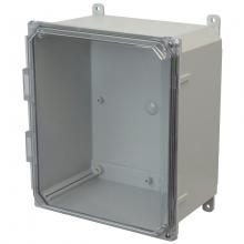Allied Moulded Products AMP1206CCH - 12X10X6 PC ENCL CLEAR HNG SCR CVR FEET