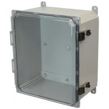 Allied Moulded Products AMP1206CCL - 12X10X6 PC ENCL CLEAR HNG SL CVR FEET