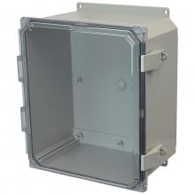 Allied Moulded Products AMP1206CCNLF - 12X10X6 PC ENCL CLEAR HNG NL CVR FLNG
