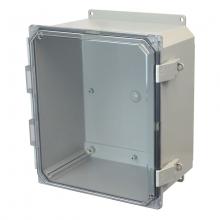 Allied Moulded Products AMP1426CCNLF - 14X12X6 PC ENCL CLEAR HNG NL CVR FLNG