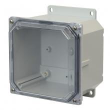 Allied Moulded Products AMP664CCF - 6X6X4 PC ENCL CLEAR SCR CVR FLNG