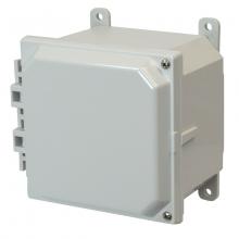 Allied Moulded Products AMP664H - 6X6X4 PC ENCL HNG SCR CVR FEET
