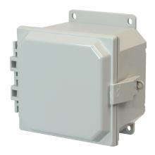 Allied Moulded Products AMP664NLF - 6X6X4 PC ENCL HNG NL CVR FLNG