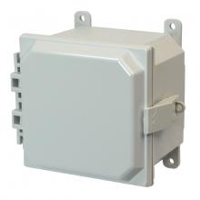 Allied Moulded Products AMP664NL - 6X6X4 PC ENCL HNG NL CVR FEET