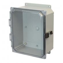 Allied Moulded Products AMP864CCLF - 8X6X4 PC ENCL CLEAR HNG SL CVR FLNG