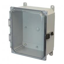 Allied Moulded Products AMP864CCL - 8X6X4 PC ENCL CLEAR HNG SL CVR FEET