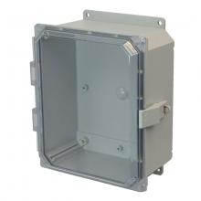 Allied Moulded Products AMP864CCNLF - 8X6X4 PC ENCL CLEAR HNG NL CVR FLNG