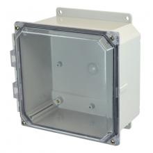Allied Moulded Products AMP884CCF - 8X8X4 PC ENCL CLEAR SCR CVR FLNG
