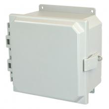 Allied Moulded Products AMP884NLF - 8X8X4 PC ENCL HNG NL CVR FLNG