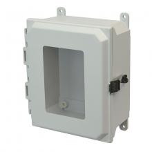 Allied Moulded Products AMU1084LW - 10X8X4 UL ENCL HNG SL WDW CVR FEET