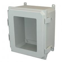 Allied Moulded Products AMU1206NLW - 12X10X6 UL ENCL HNG NL WDW CVR FEET