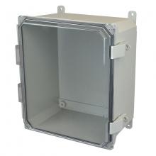 Allied Moulded Products AMU1426CCNL - 14X12X6 UL ENCL CLEAR HNG NL CVR FEET