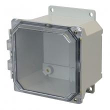 Allied Moulded Products AMU664CCHF - 6X6X4 UL ENCL CLEAR HNG SCR CVR FLNG