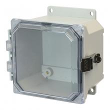 Allied Moulded Products AMU664CCLF - 6X6X4 UL ENCL CLEAR HNG SL CVR FLNG