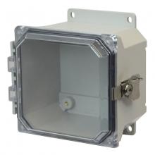 Allied Moulded Products AMU664CCTF - 6X6X4 UL ENCL CLEAR HNG TL CVR FLNG