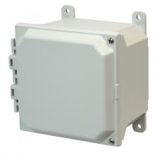Allied Moulded Products AMU664H - 6X6X4 UL ENCL HNG SCR CVR FEET