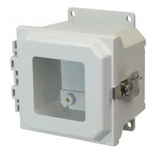 Allied Moulded Products AMU664TWF - 6X6X4 UL ENCL HNG TL WDW CVR FLNG