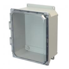 Allied Moulded Products AMU864CCHF - 8X6X4 UL ENCL CLEAR HNG SCR CVR FLNG