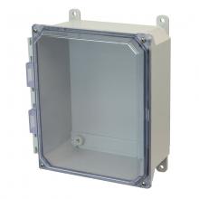 Allied Moulded Products AMU864CC - 8X6X4 UL ENCL CLEAR SCR CVR FEET