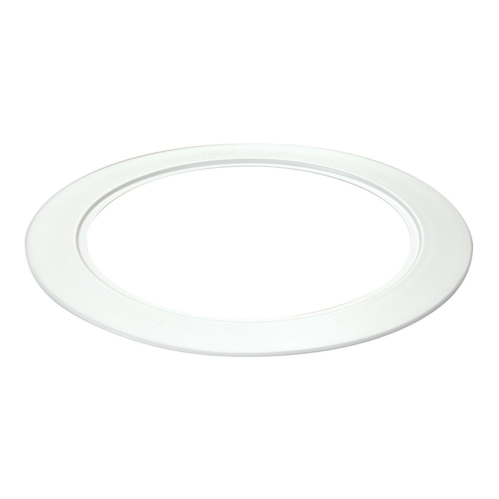 6IN LED OVERSIZE TRIM RING, MATTE WHITE