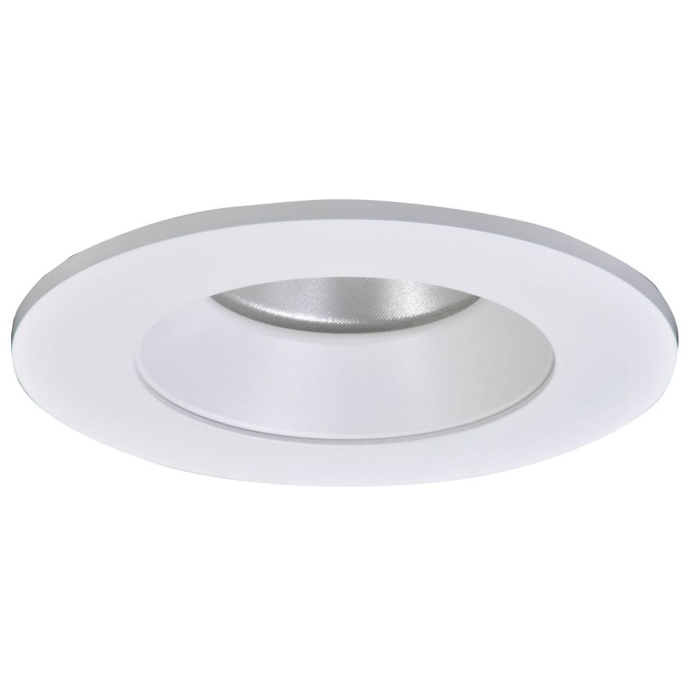 WHITE REFLECTOR W/ REGRESSED LENS , WHIT