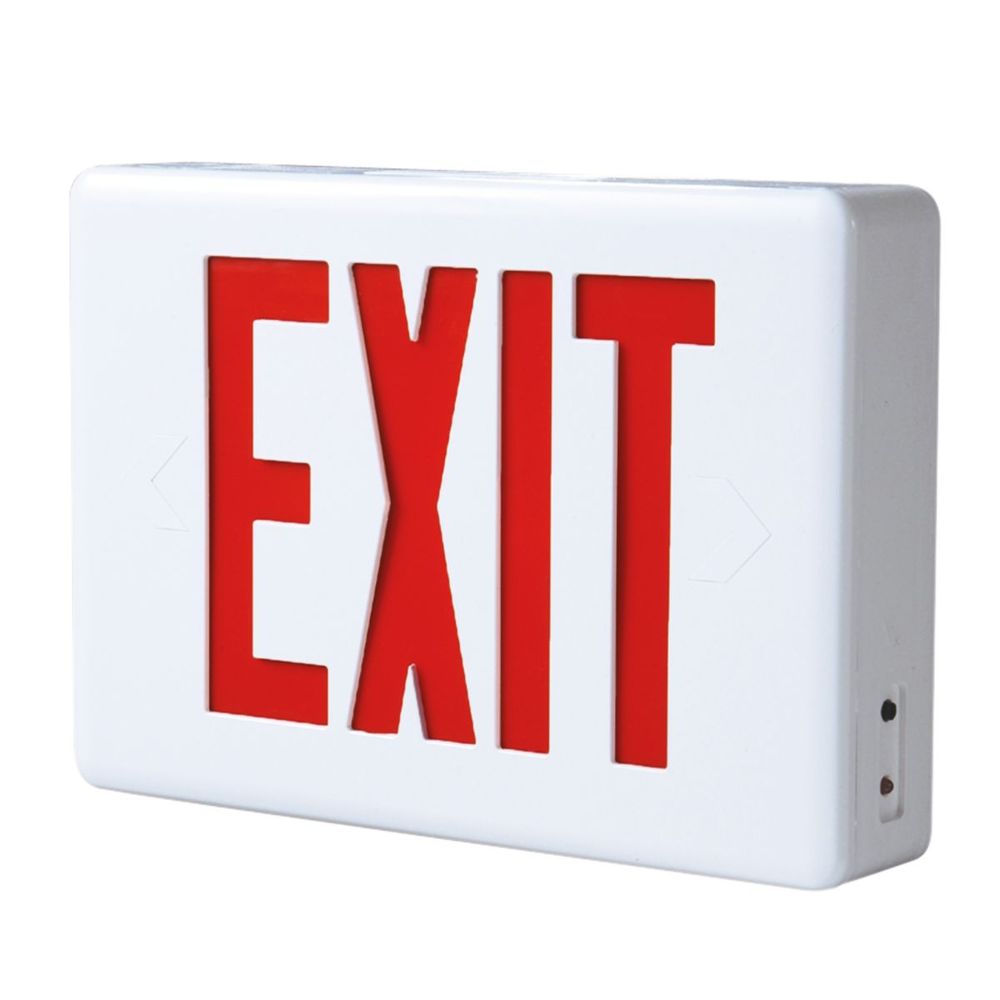 LED EXIT,AC ONLY,PLASTIC