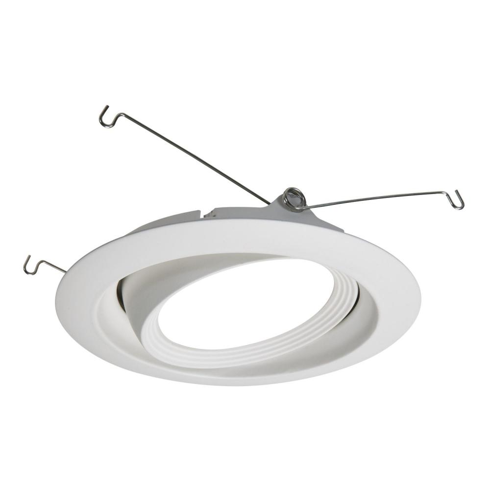 6IN LED DIRECTIONAL  TRIM, MATTE WHITE