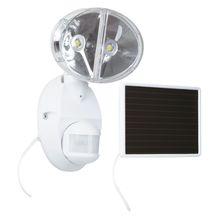 Cooper Lighting Solutions MSLED180W - SOLAR 180 DEG MOTION LED FLOODLIGHT, WH