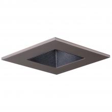 Cooper Lighting Solutions 3012SNBB - 3" ADJ LENS SQUARE MB BAFFLE, SN TRIM