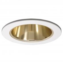Cooper Lighting Solutions 999RG - 4" TRIM REFL CN WH TRM W/ RES GOLD REFL