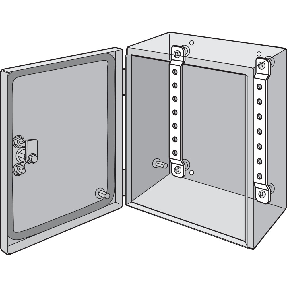 DIN Mounting Brackets,Qty 2