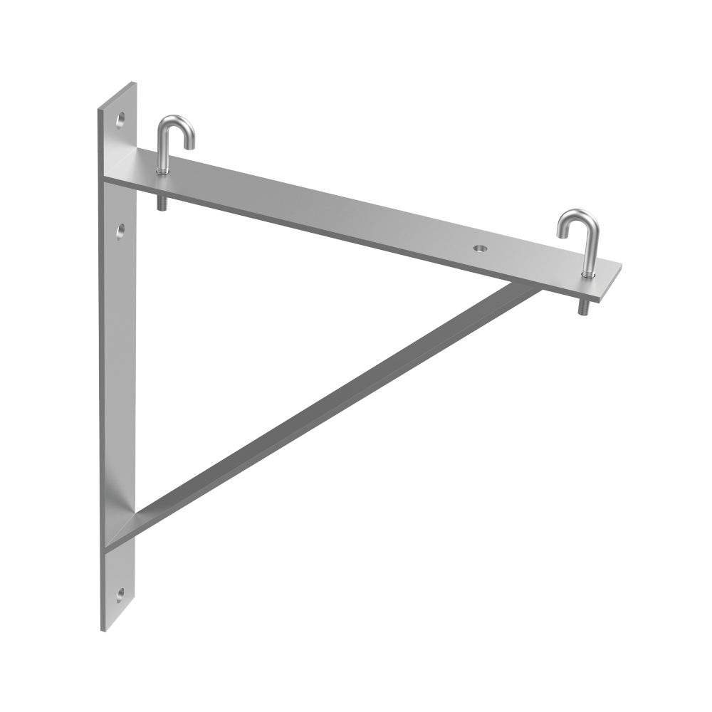 Tri. Support Bkt. 12in - Clear