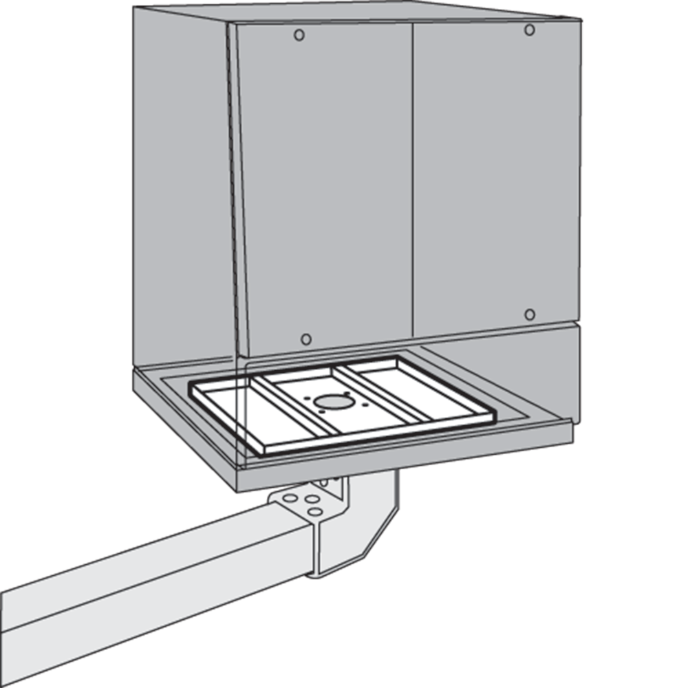 Support Bracket, Sloped Top