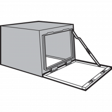 nVent PDW56F - Window Door, Upper Front