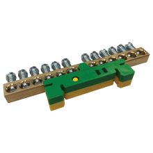 nVent 568679 - Earthing & Neutral Bar on Clip EB12GYSUP