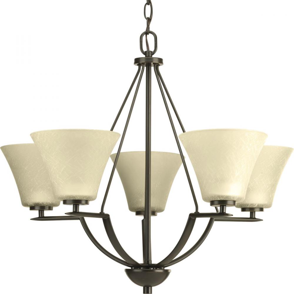P4623-20 5-100W MED CHANDELIER