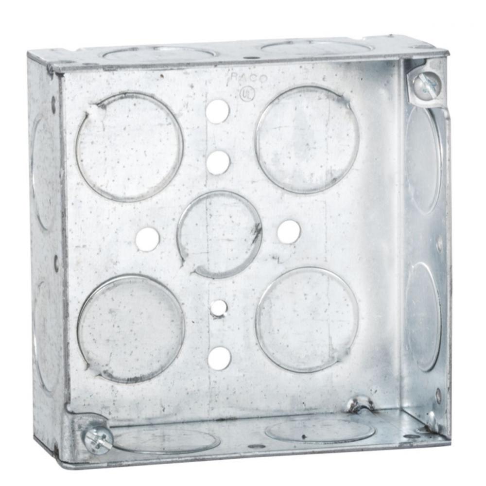 4SQ BOX WELDED 1-1/2 DEEP 1/2-3/4 KO