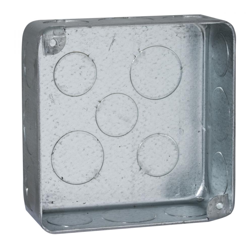 4SQ PLENUM BOX 1-1/2 DEEP 1/2-3/4 KO