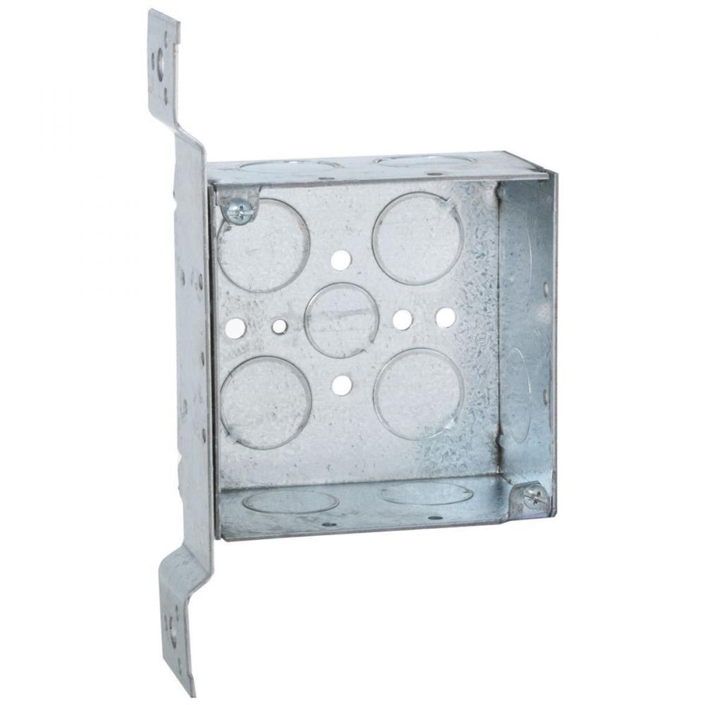 4SQ BOX 2-1/8 DEEP FM-BRKT 1/2-3/4 KO