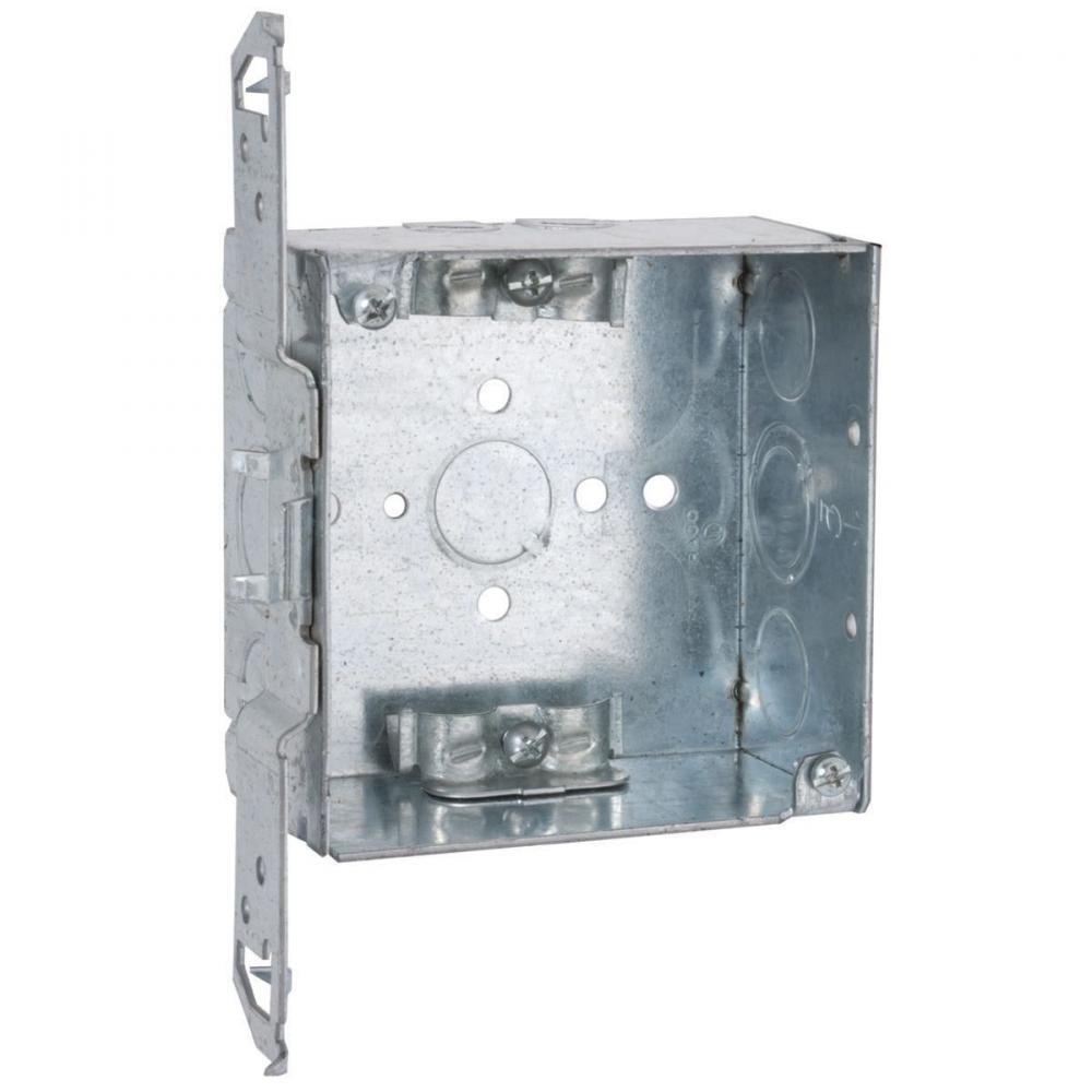 4SQ BOX 2-1/8DP TS-BRKT NM-CLAMPS BARCD