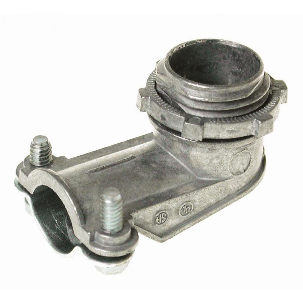 CONNECTOR FLEX AC/MC 90 3/8 IN ZINC