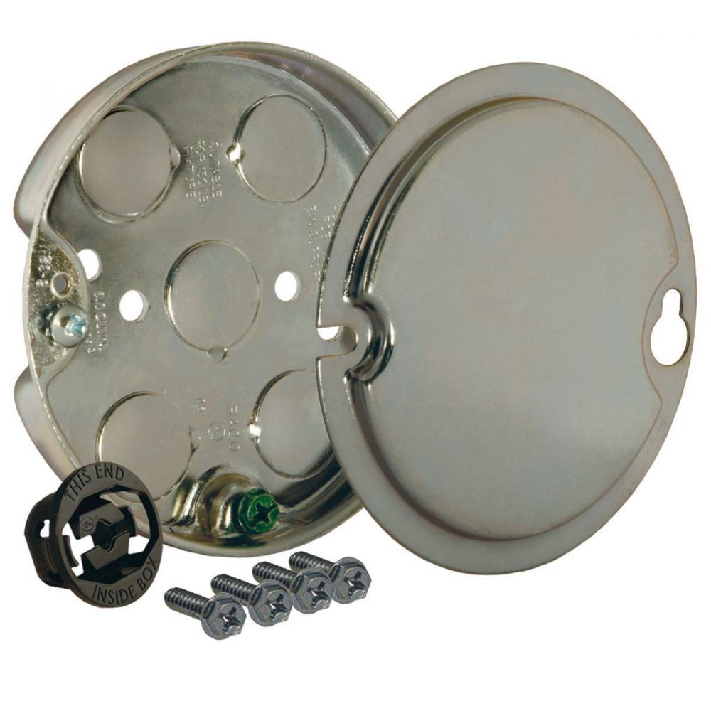 4IN ROUND CEILING PAN 1/2IN DEEP 1/2 KO